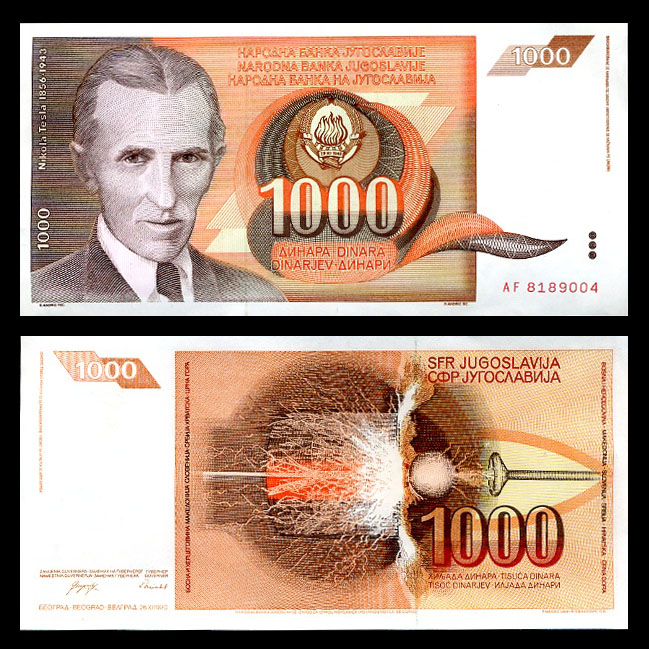Yugoslavia: 1000 dinares Año 1990